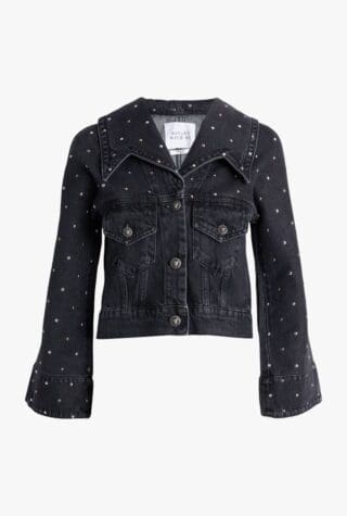 Hayley Menzies acid wash denim jacket