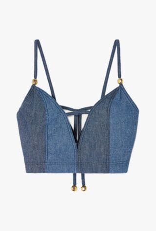 Loewe + Paula's Ibiza denim bustier top