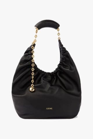 Loewe Squeeze Medium leather shoulder bag age-appropriate dressing