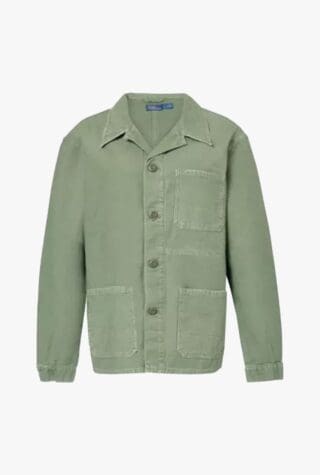 Polo Ralph Lauren faded-wash patch-pocket cotton chore jacket age-appropriate dressing