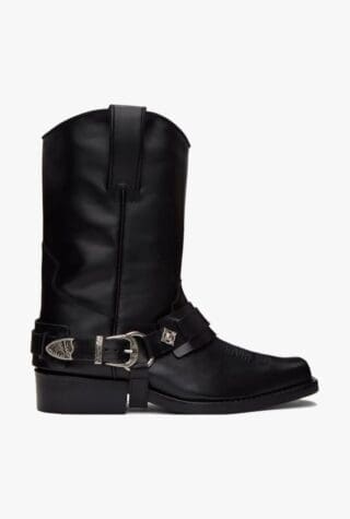Toga Virilis black embroidered boots
