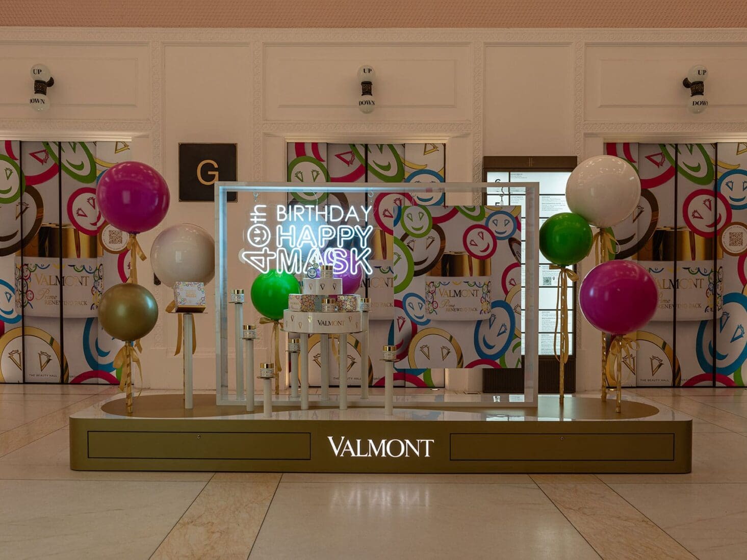Valmont Harrods pop-up