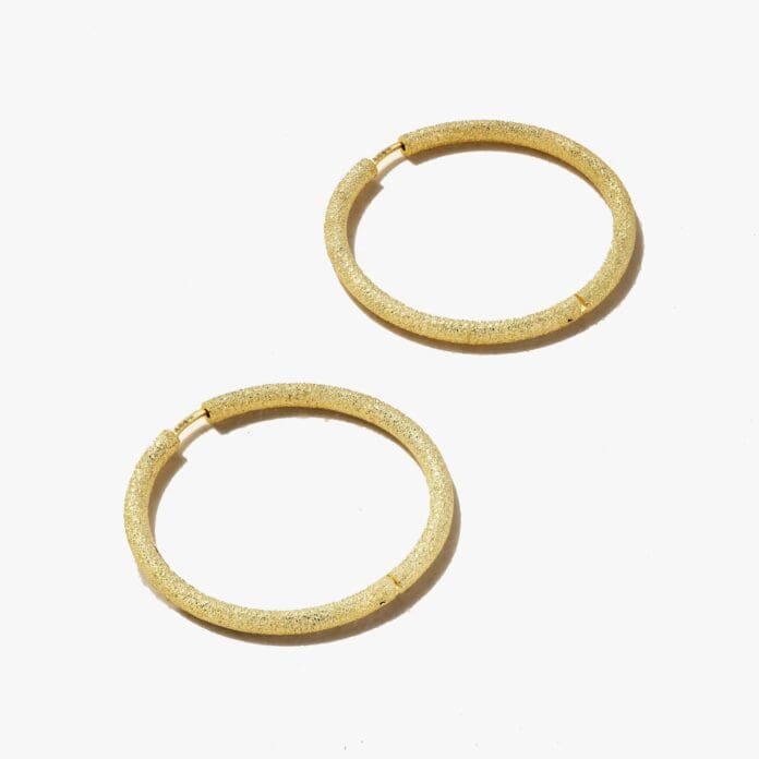 Carolina Bucci Florentine hoop earrings
