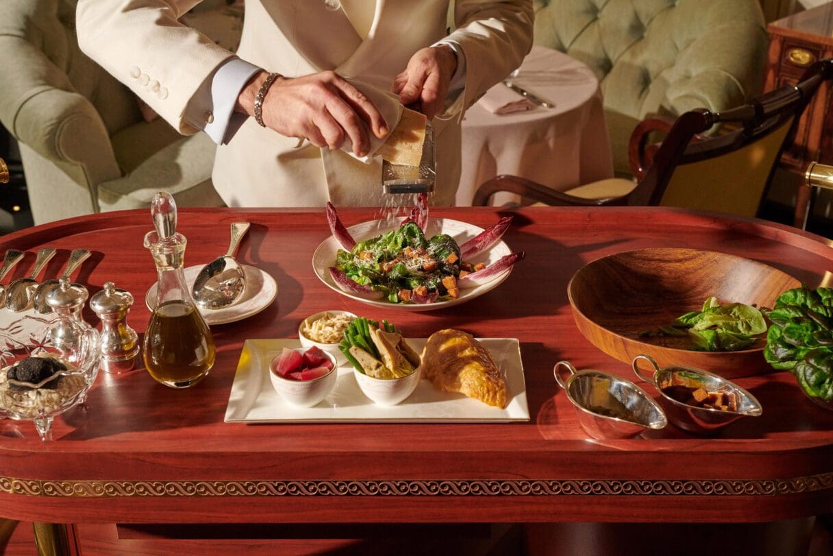 the dorchester restaurant trolley