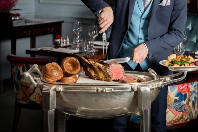 the game bird sunday roast restaurant trolleys in london