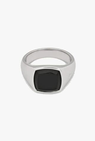 Tom Wood Kay ring polished onyx signet ring