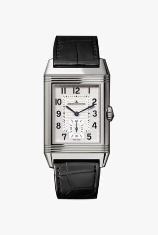 Jaeger LeCoultre Reverso classic stainless steel and alligator watch