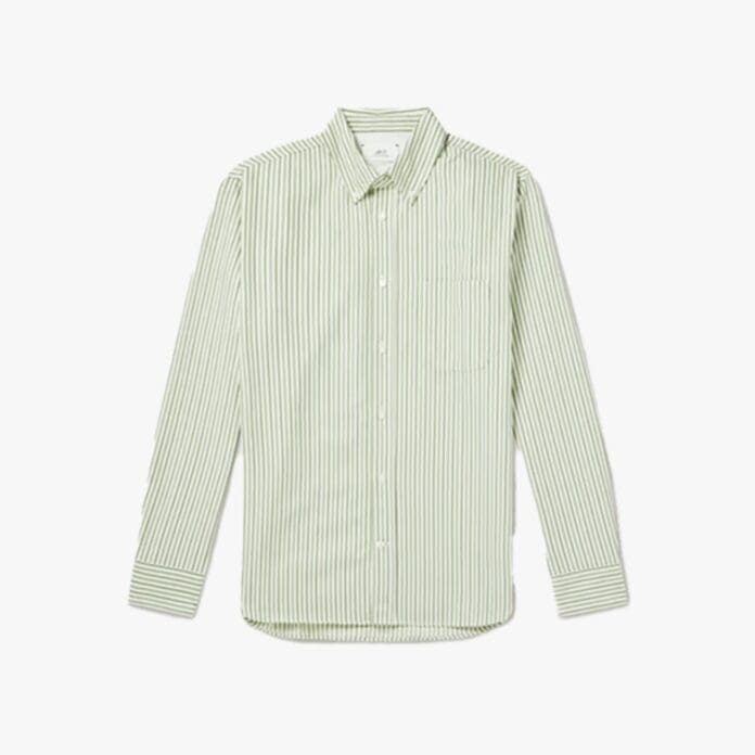 Mr P. striped Oxford shirt