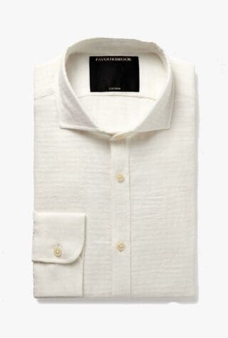 Favourbrook Haston linen-jacquard shirt