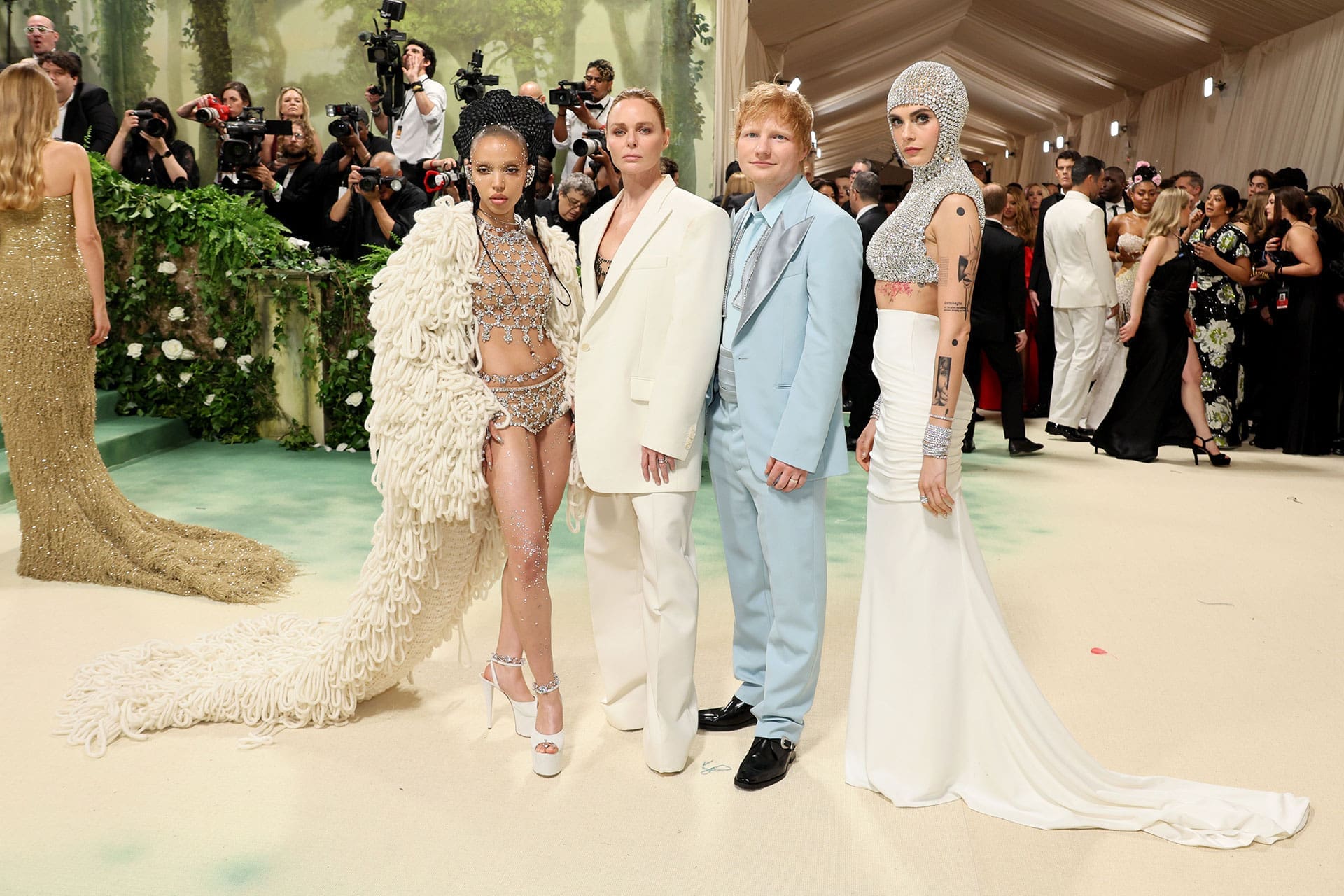 fkw twigs, stella mccartney, ed sheeran and cara delvingne met gala