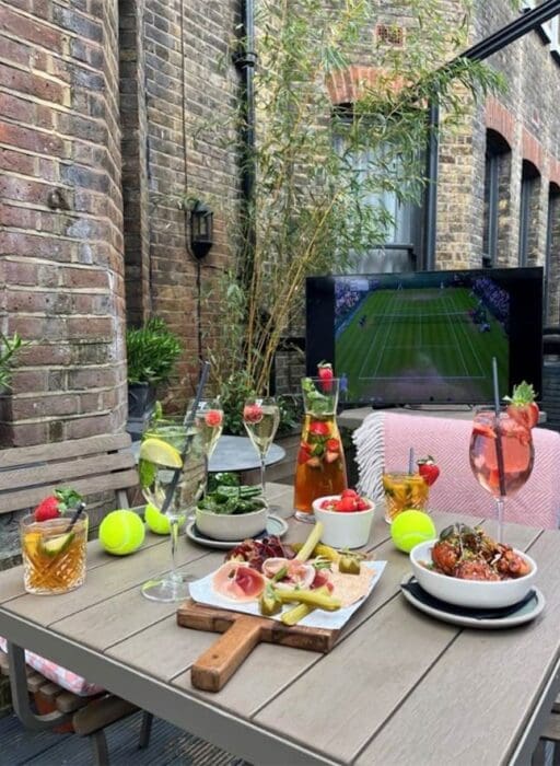 The Sport and Sip Garden at 11 Cadogan Gardens, Chelsea