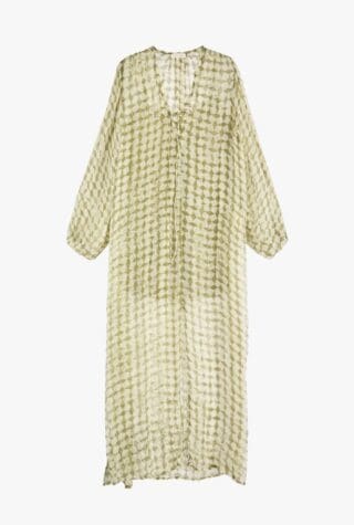 Lea printed silk-georgette maxi dress