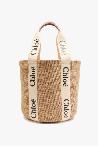 Chloe Woody raffia basket bag