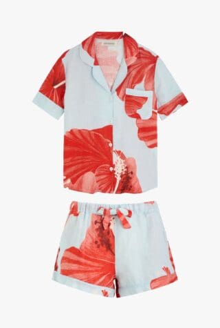 Desmond & Dempsey linen pyjama set