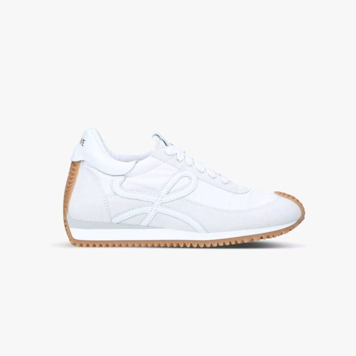 Loewe Flow Runner monogram leather and shell trainers