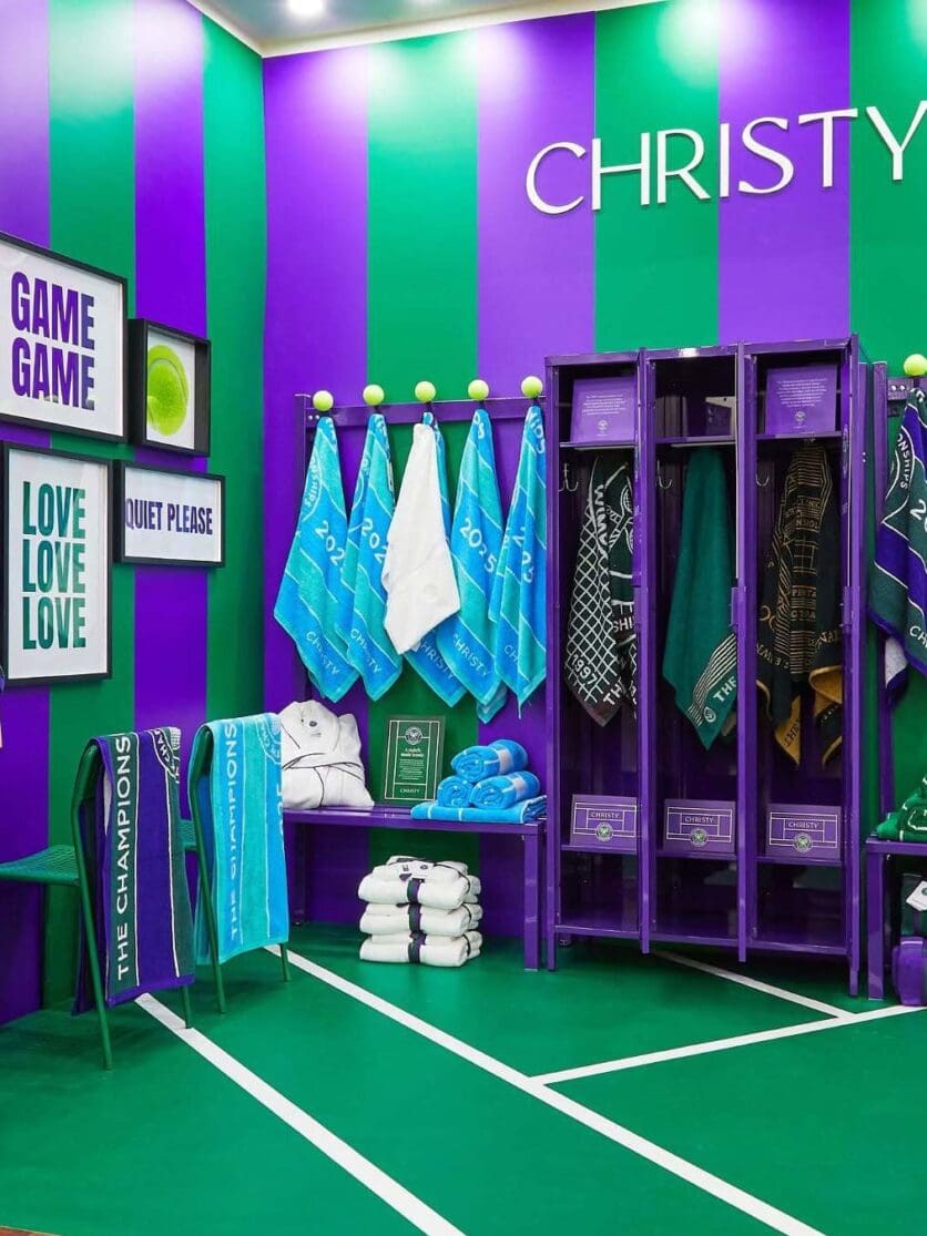Christy x Wimbledon pop-up at Harrods