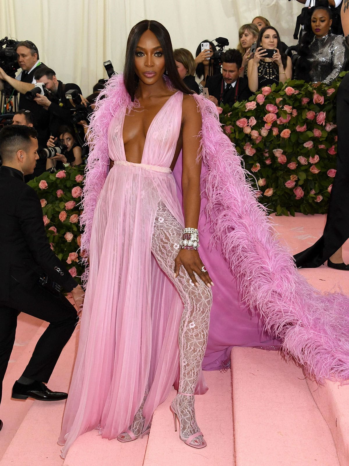 Naomi Campbell at the Met Gala, 2019