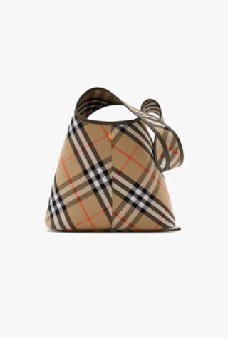 Small check shoulder bag