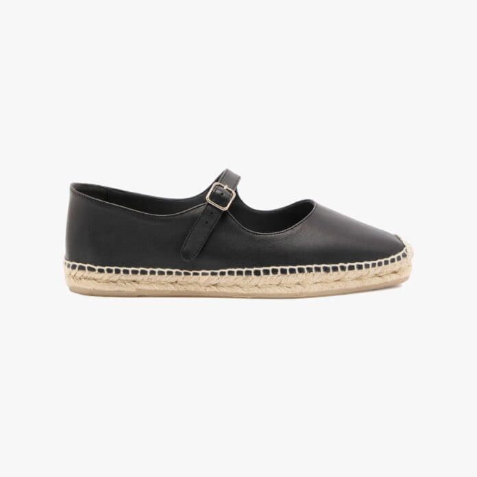 Castañer Pepa leather espadrille ballet flats