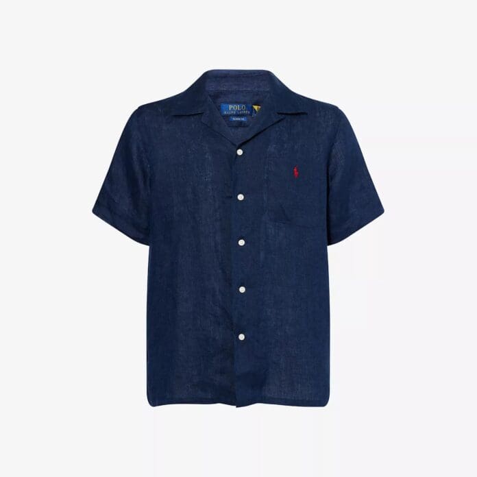 Polo Ralph Lauren camp collar linen shirt