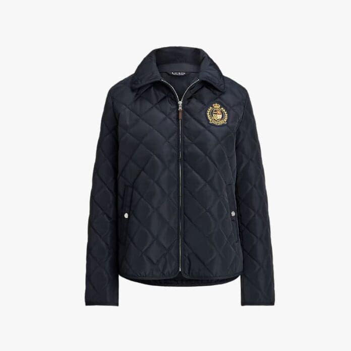 Ralph Lauren Crest-Patch Diamond-Quilted Jacket