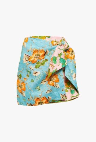 australian fashion alemais mana floral linen wrap skirt