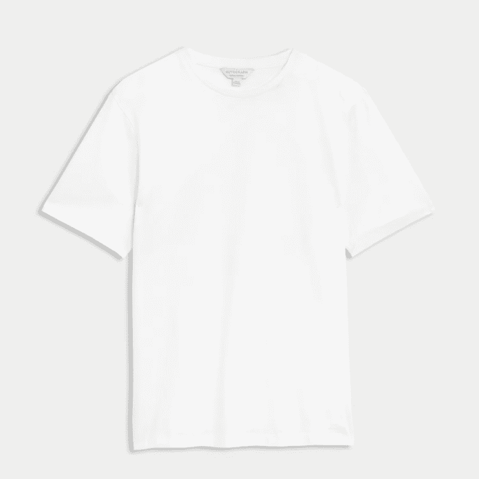 best white t-shirts for men marks and spencer