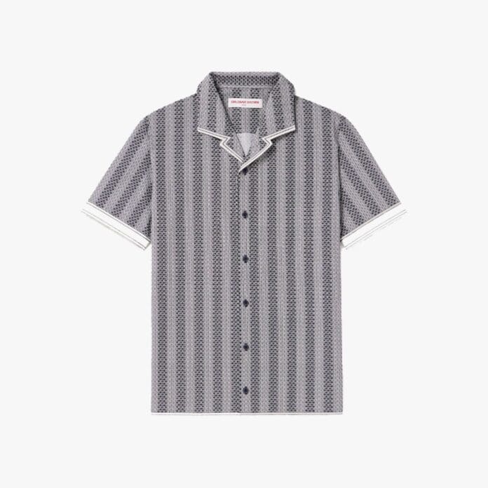 Orlebar Brown Hibbert Rills camp collar shirt