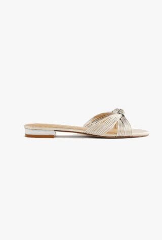Reformation Peridot Mignon Knot Flat Sandal
