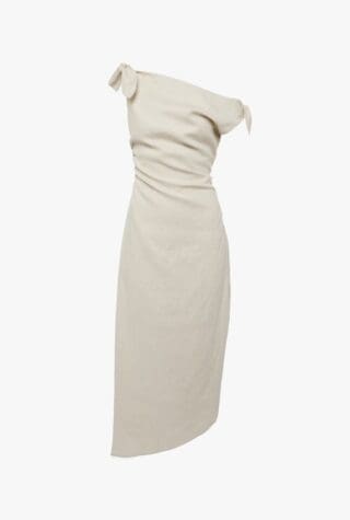 Affogato linen midi dress