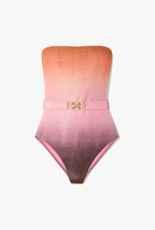 Strapless ombre swimsuit australian fashion zimmermann