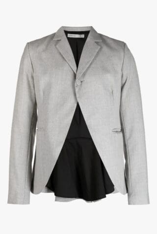Aaron Esh Pleat-detail wool blazer