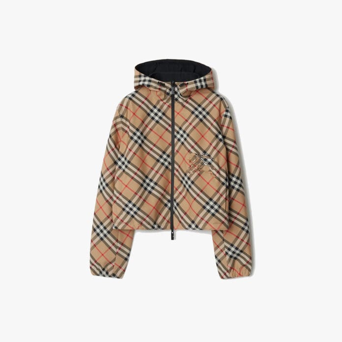 Burberry reversible check jacket