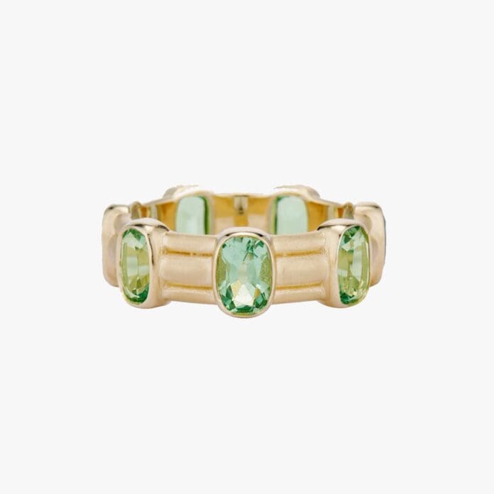 Ashley Zhang Large Old Mine Peridot Finley ring