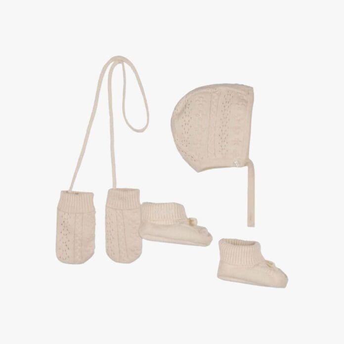 Chloé Kids pointelle-knit set 