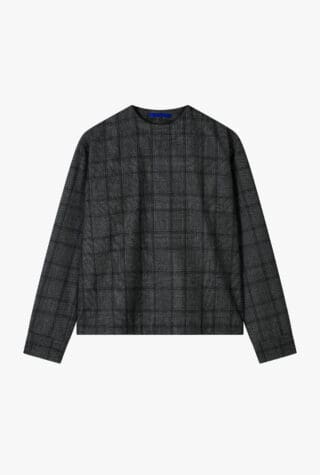 Wool Boucle Check Shirt-Tee
