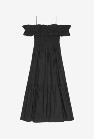 Cotton-poplin midi dress