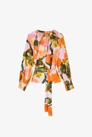 Vianna floral-print blouse