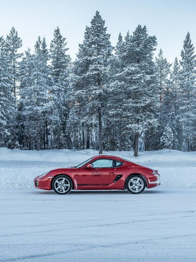 ice driving in sweden