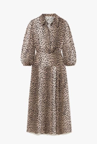 Rixo Izzy antelope-print shirt dress