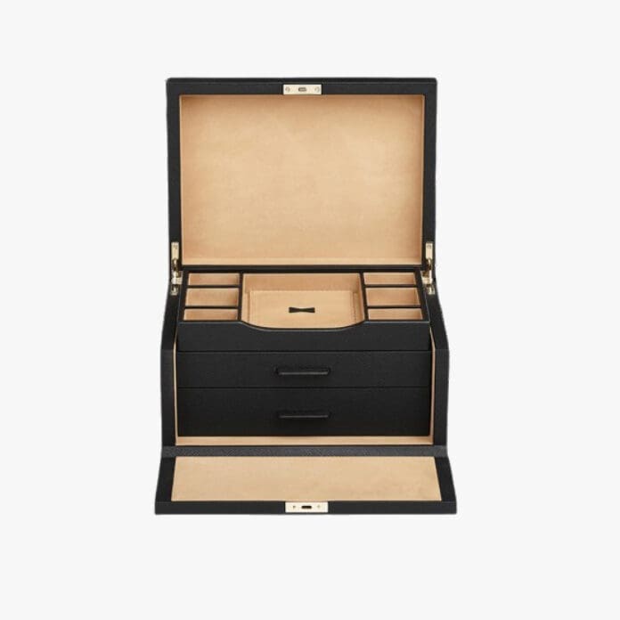 Smythson Panama jewellery box