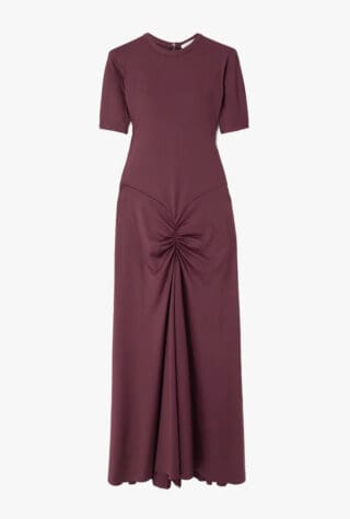 Victoria Beckham satin-jersey midi dress
