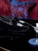 Crockett & Jones 007 Bond velvet slipper