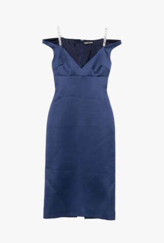 David Koma embellished-strap dress