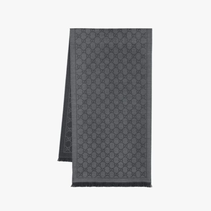 Gucci GG-jacquard wool scarf