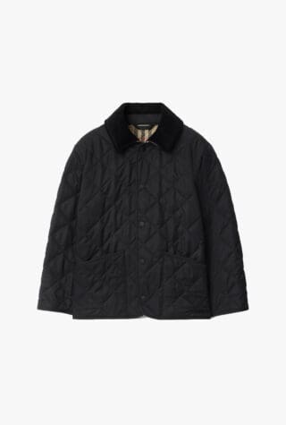 burberry kids quilted barn jacket