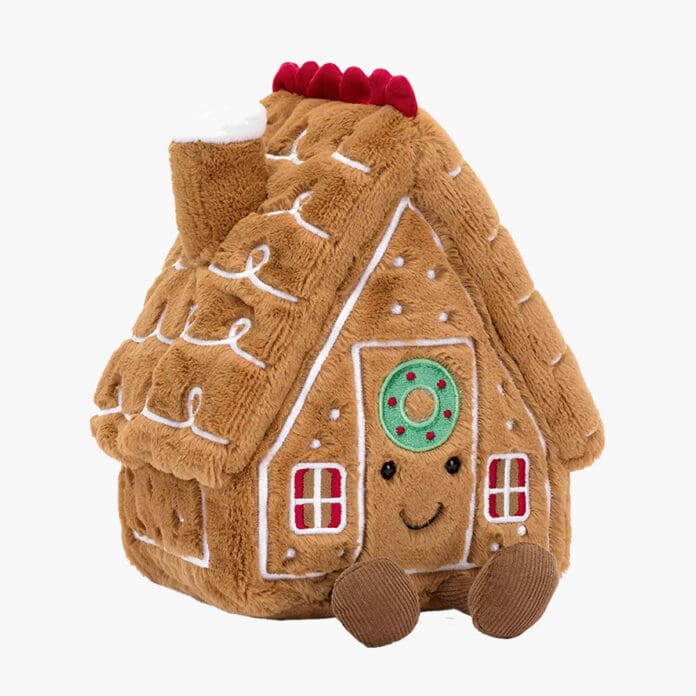 jellycat gingerbread house soft toy