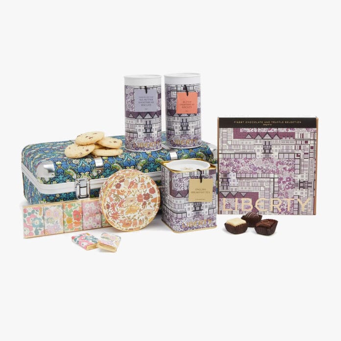 liberty strawberry thief suitcase hamper