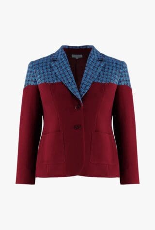 the hour london burgundy blazer