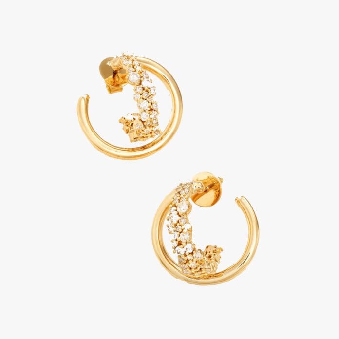 Ananya Scatter mini hoop earrings